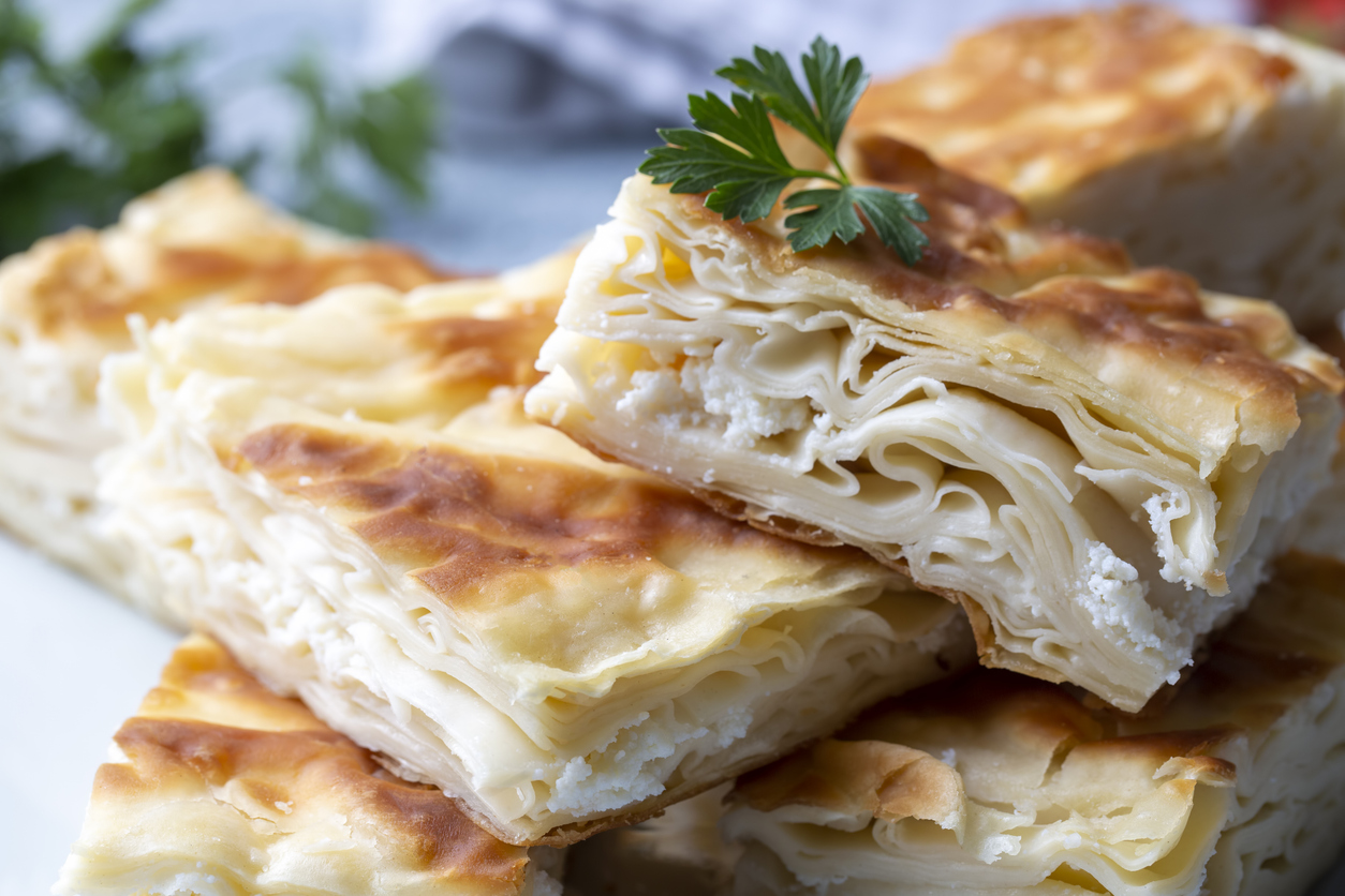 Wasserbörek mit Hirtenkäse